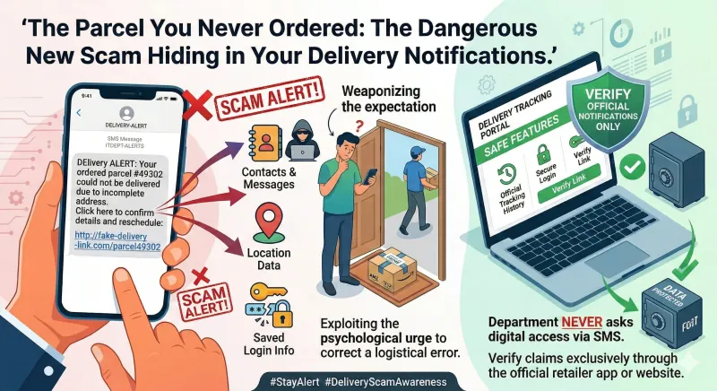 The Parcel You Never Ordered: The Dangerous New Scam Hiding in Your Delivery Notifications